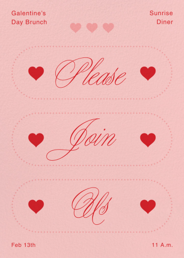 Nine of Hearts - Brunch Invitation by Goods Gang