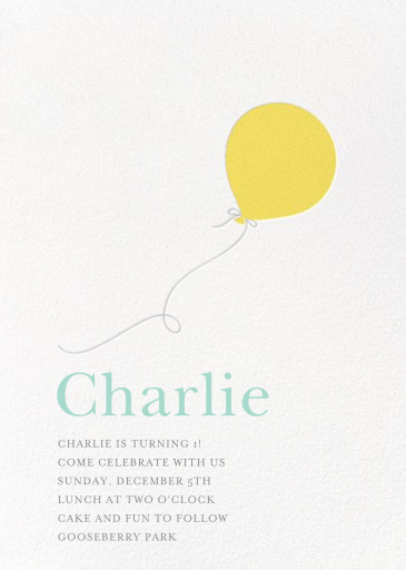 Little Balloon by Sugar Paper