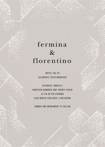 Brink - Wedding Invitation by Kelly Wearstler