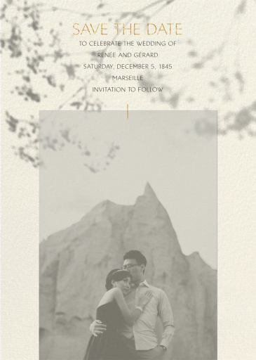 Gentle Shadow - Save the Date by Paperless Post