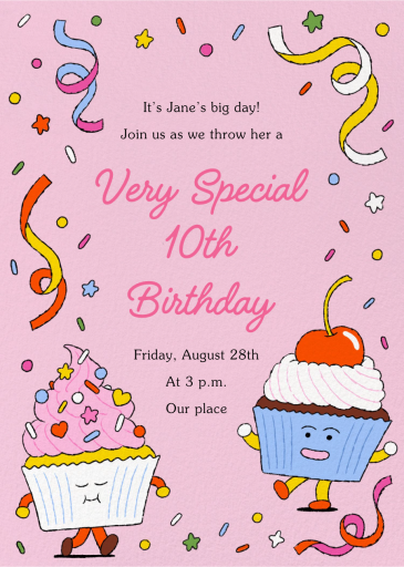 Little Cupcakes - Invitation by Min Heo