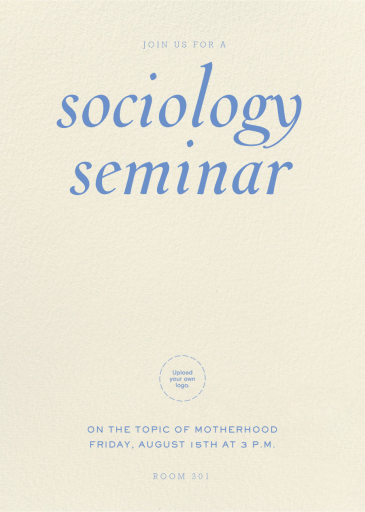 Claro - Seminar Invitation by Paperless Post