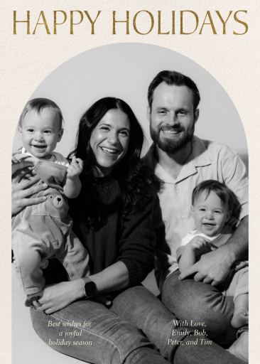 Photo Arch Holiday Card