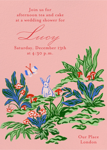 Bunny Wonderland - Bridal Shower Invitation by Iris + Marie