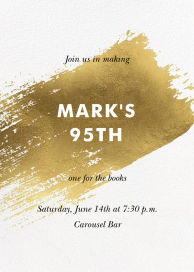 Modern Brushstroke - Birthday Invitation by Paperless Post