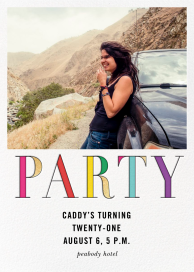 Rainbow Party (Photo) - Birthday Invitation by kate spade new york