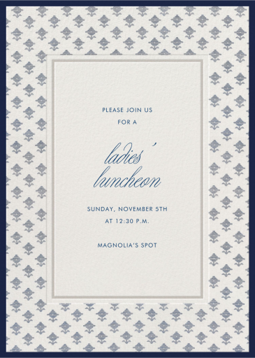 Rubia - Get-Together Invitation by Schumacher