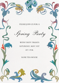 Ornate Bloom - Spring Party Invitation by Happy Menocal