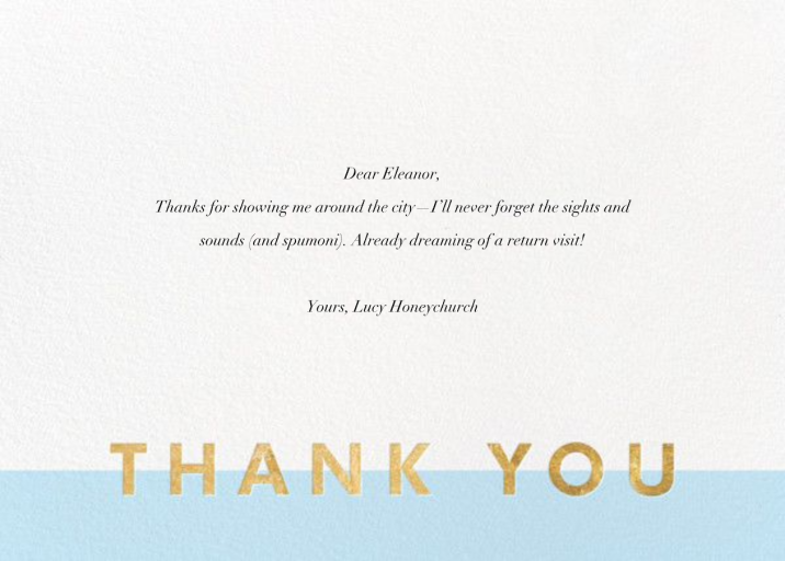 Field of Thanks (Stationery) - Thank You Card by Paperless Post