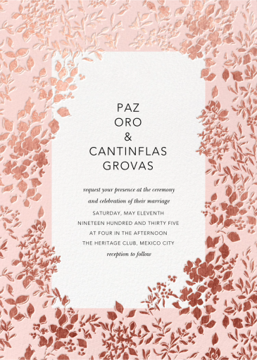 Richmond Park (Invitation) - Wedding Invitation by Oscar de la Renta