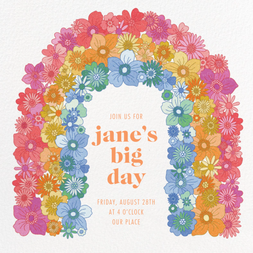 Flower Arch - Birthday Invitation by Paperless Post