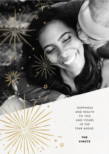 Holiday Starbursts - New Year's Card by Paperless Post