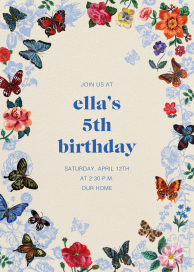 Nature Frame - Birthday Invitation by Nathalie Lété