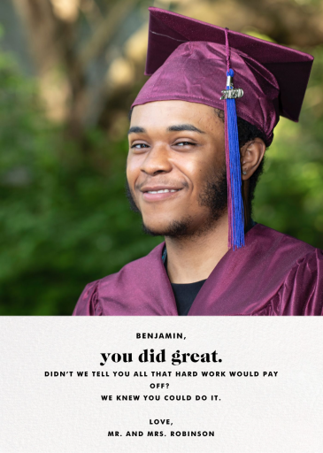 Split Screen - Graduation Card by Paperless Post