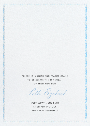 Uneven Dots Photo - Tall - Bris/Baby Naming Invitation by Paperless Post