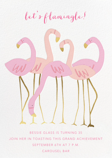 Let's Flamingle - Birthday Invitation by Meri Meri