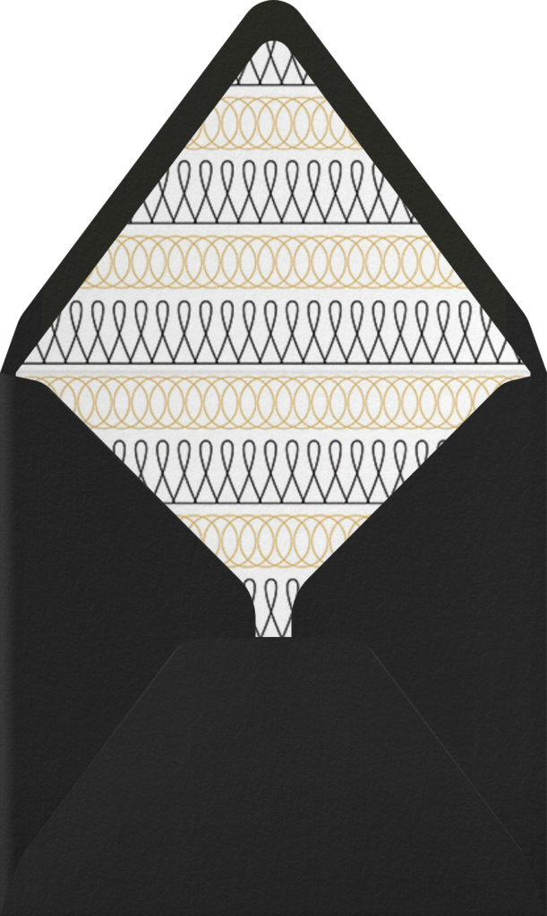Spirals (Save the Date) - Gold - Paperless Post - Envelope