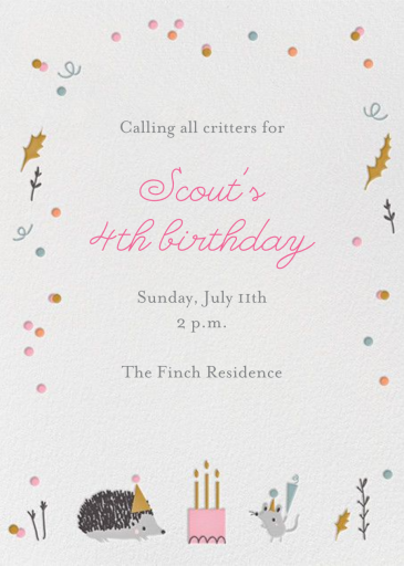 Forest Birthday Party by Little Cube