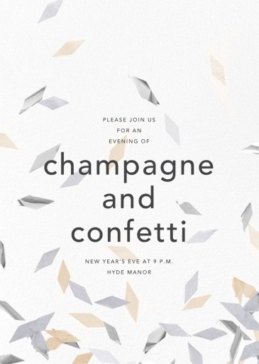 Flutter - New Year's Eve Invitation by CONFETTISYSTEM