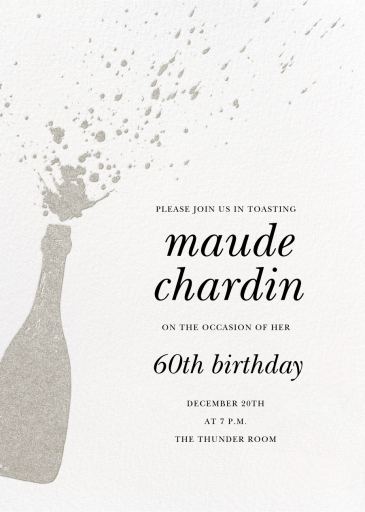 Champers - Invitation by Paperless Post