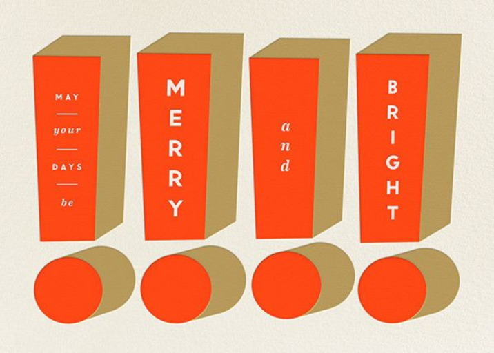 Exclamation Marks - Holiday Card by The Indigo Bunting