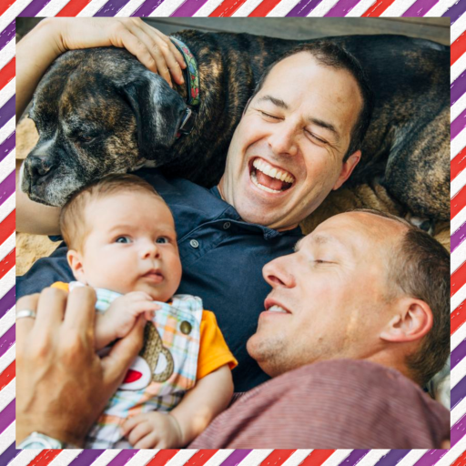 Fido's Knotted Stocking - Holiday Card by Mr. Boddington's Studio