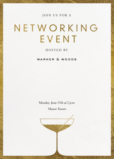 Espresso Martini (Customizable Template) - Networking Event Invitation by Paperless Post
