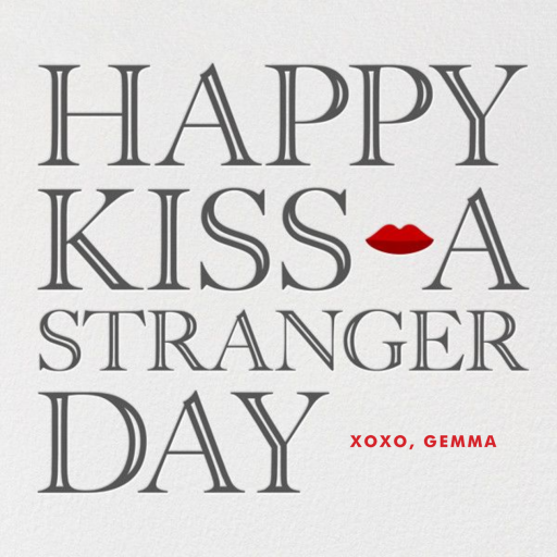 Kiss a Stranger - Valentine's Day Card by Paperless Post