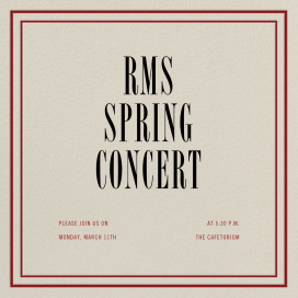 Rue - School Event Invitation by Paperless Post