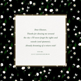 Tossed Daisies - Thank You Card by Oscar de la Renta