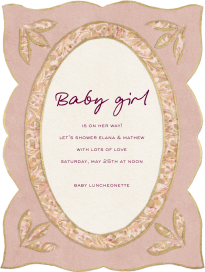 Ornate Pendant - Baby Shower Invitation by Fin Fellowes