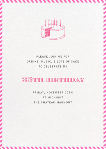 Stripe Border - Birthday Invitation by Paperless Post