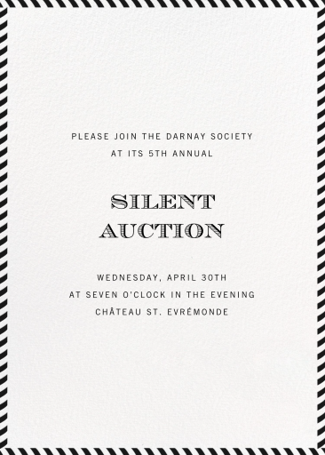 Stripe Border - Fundraiser Invitation by Paperless Post