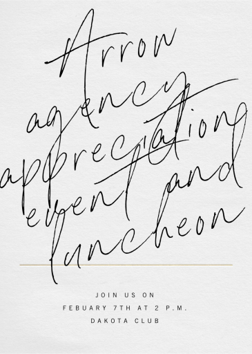 Take Notes - Appreciation Event Invitation by Paperless Post