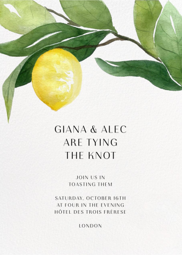 Main Squeeze (Invitation) - Bridal Shower Invitation by Paperless Post