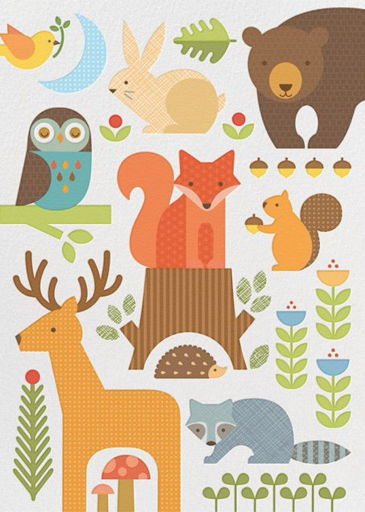 Forest Parade (Double-sided) by Petit Collage