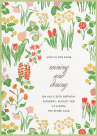 Carly Floral - Birthday Invitation by Schumacher