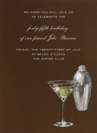 Martini and Shaker by Paperless Post