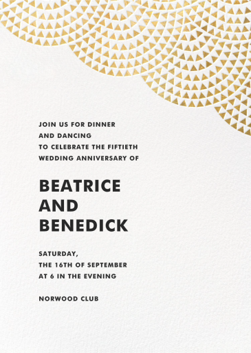 Savoy (Square) - Anniversary Invitation by Paperless Post