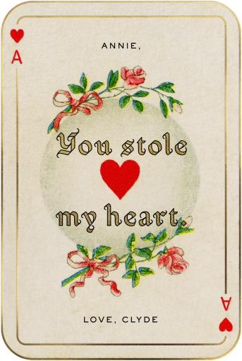 Ace of Hearts - Valentine's Day Card by John Derian