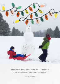 Glow Strings Attached (Photo) - Holiday Card by Rifle Paper Co.