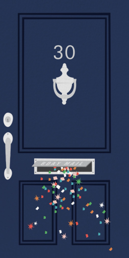 Your Age is Knocking - Invitation by Cheree Berry Paper & Design