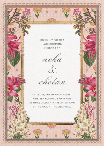 Keyuri - Indian Wedding Invitation by Anita Dongre