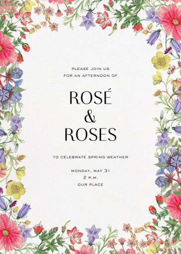 Archival Florals - Garden Party Invitation by Liberty