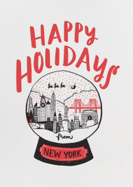 Snow Globe Hello!Lucky - Holiday Card by Hello!Lucky