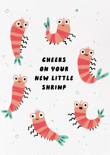 Petite Prawn - Greeting Card by Party of One