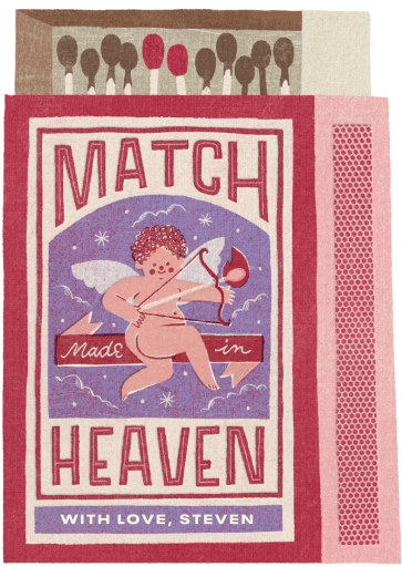 Perfect Match - Valentine's Day Card by Paperless Post