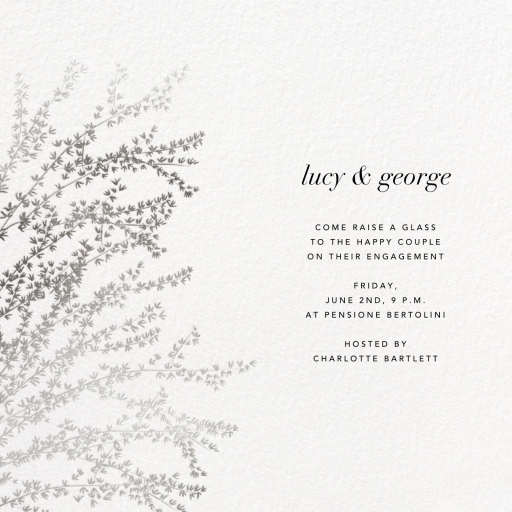 Forsythia Branch - Engagement Party Invitation by Paperless Post