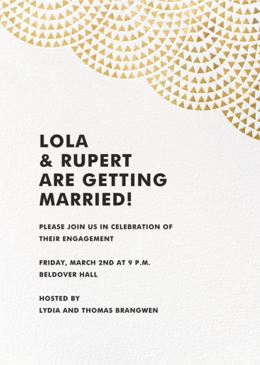 Savoy (Square) - Engagement Party Invitation by Paperless Post