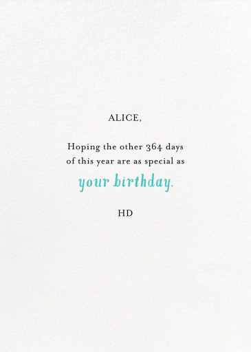 Happy Happy Happy - Birthday Card by Mr. Boddington's Studio - Back